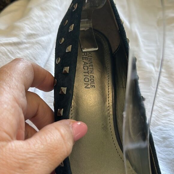 Kenneth Cole heels denim suede size 8.5 excellent condition - Picture 5 of 16